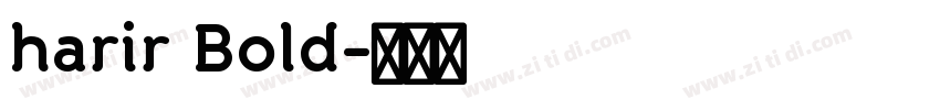 harir Bold字体转换